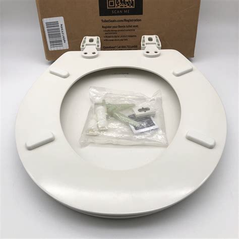 Bemis Toilet Seat Adjustable Slow Close Round Closed Front No Slam