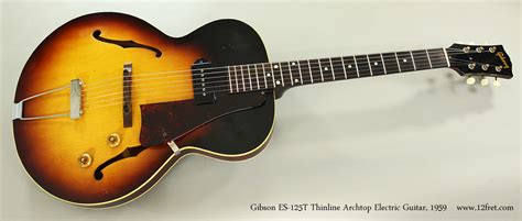 1959 Gibson Es 125t Thinline Archtop Electric Guitar