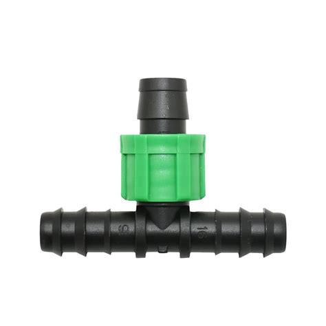 1 2 mangueira para 16mm gotejamento fita t conector divisor de água