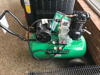 Speedaire Portable Air Compressor Oil Lubricated Gal Horizontal