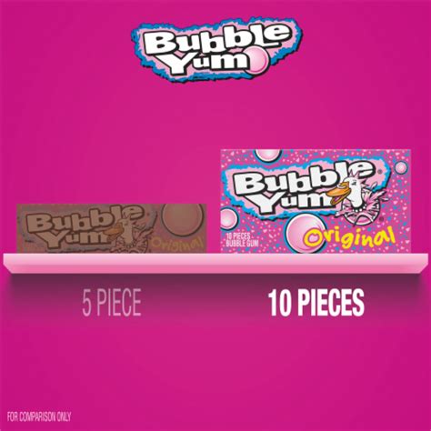 Bubble Yum Original Flavor Bubble Gum Pack 10 Pieces 282 Oz Frys