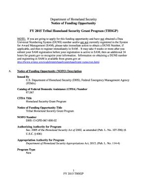 Fillable Online Fema Fy Tribal Homeland Security Grant Program