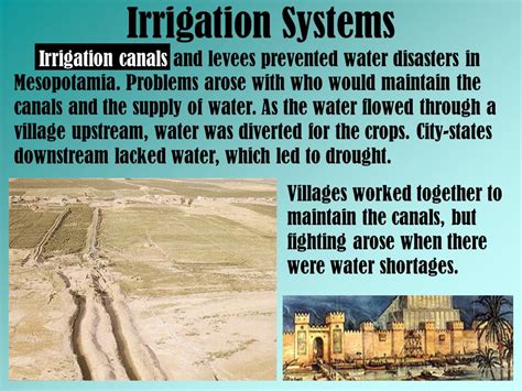 Irrigation Systems In Mesopotamia