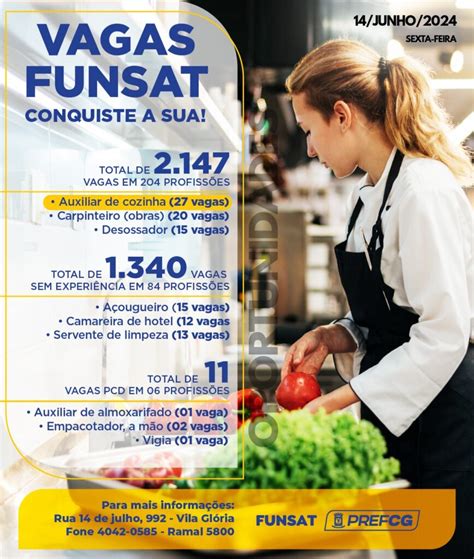 Funsat Anuncia Mil Vagas De Emprego Em Fun Es Nesta Sexta