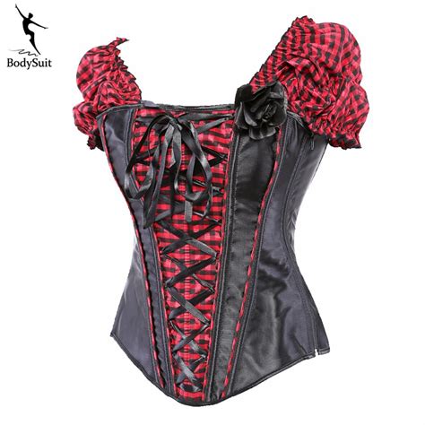 En Cuir Corset Taille Formateur Corsets Steampunk Corselet Gothique