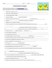 Snurfle Meiosis Genetics - Name: Class: Date: Snurfle Meiosis & Genetics Click on this link to ...