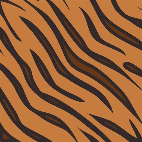 Premium Vector Tiger Animal Print Pattern