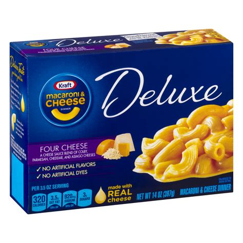 Kraft Deluxe Macaroni And Cheese Dinner Four Cheese 14oz Pkg Garden Grocer