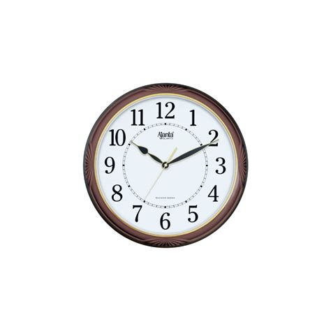 2977 Dark Brown Designer Sweep Second Clock Orpat