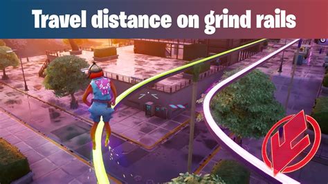 Fortnite Travel Distance On Grind Rails Youtube