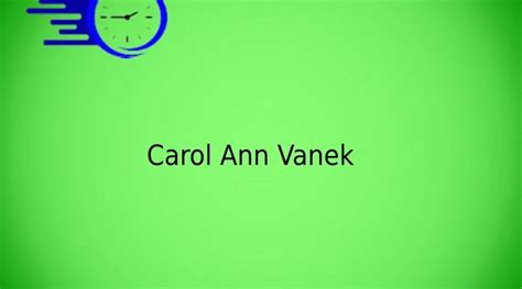 Carol Ann Vanek - Time Fores