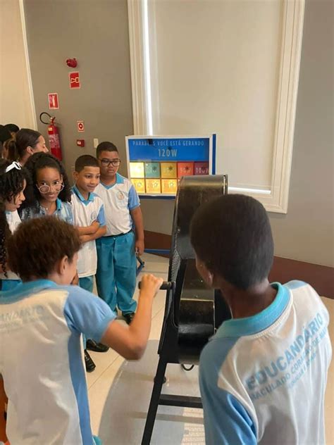 Escola Educand Rio Imaculado Cora O De Maria Visita O Museu De Energia