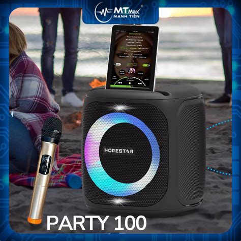 Loa bluetooth xách tay HOPESTAR PARTY100 karaoke công suất 50w với