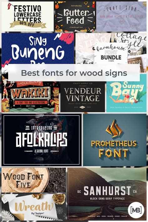 35+ Best Fonts for Wood Signs in 2021. Best Free and Premium Fonts