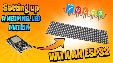 How To Setup Wled For Your Neopixels Led Matrix With An Esp32 Ws2812b Youtube