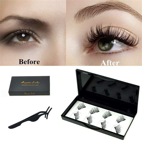 Amazon No Glue Dual Magnetic Eyelashes Mm Ultra Thin Magnet