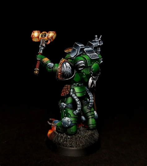 Salamanders custom primaris character painted for a commission project ...