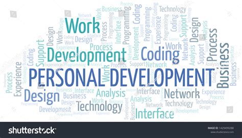 Personal Development Word Cloud Wordcloud Made Stock Vector Royalty