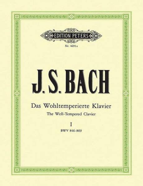 Das Wohltemperierte Klavier Teil Bwv Von Johann Sebastian