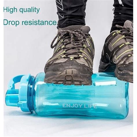 Jual Botol Minum ENJOY LIFE 2 Liter Straw Water Bottle 2000 ML B19 2