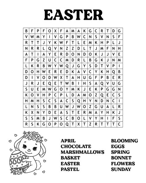 Easter Word Searches Printable