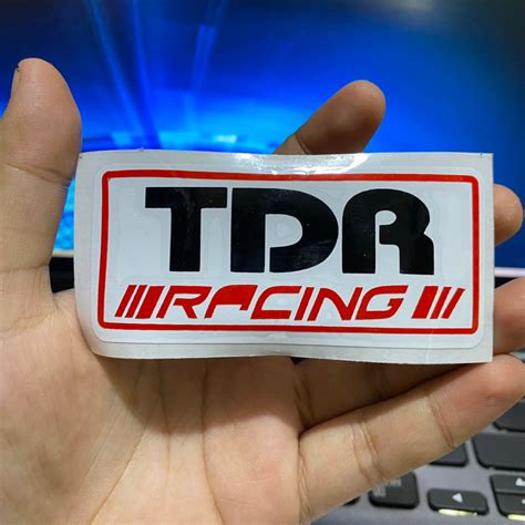 Jual Sticker Cuting Tdr Racing Bahan Cutting Tumpuk Bukan Printing