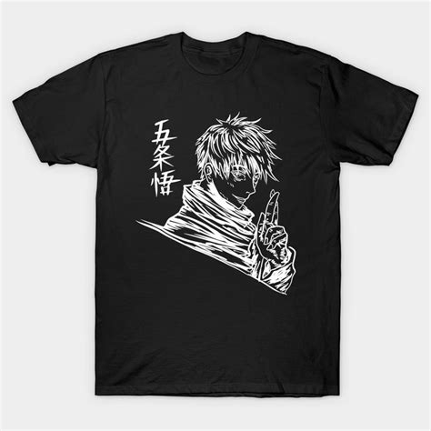 Jujutsu Kaisen Anime Jjk Manga Gojo Satoru Black T Shirt Jujutsu