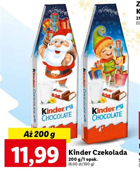 Promocja Kinder Czekolada 200g W Lidl