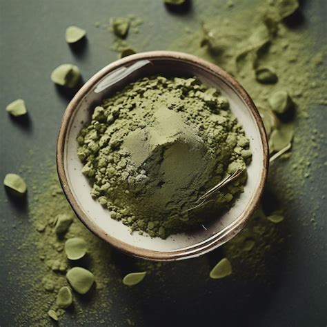 Premium Ai Image Matcha Powder Flatlay