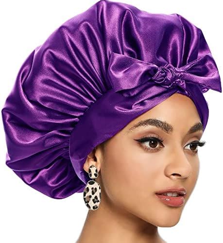 Satin Bonnet For Black Women Kastwave Jumbo Silk Bonnet For Curly Hair