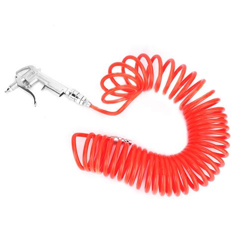 Aluminum Alloy Air Duster Blow Gun With 9m Spring Hose Dust Removal