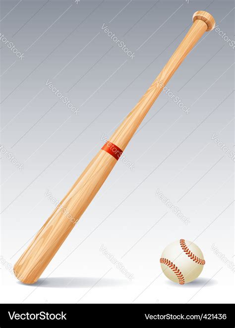 Baseball Bat Royalty Free Vector Image Vectorstock