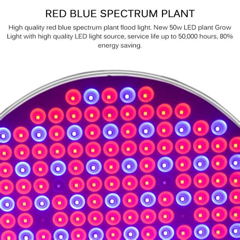 Full Spectrum Led Grow Light Bulb Red Blue For Plants Growth W Red