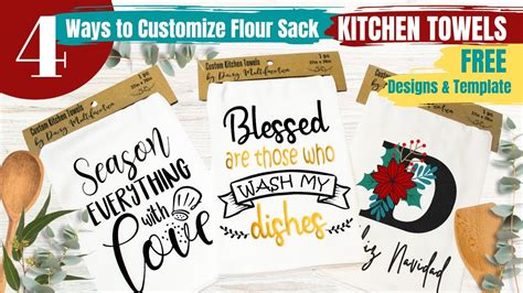 Ways To Customize Flour Sack Kitchen Towels How To Make A Kitchen