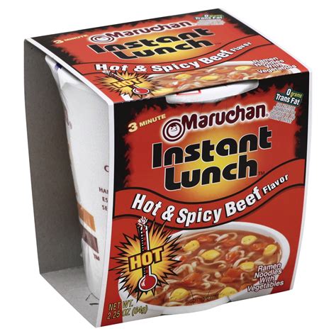 Maruchan Instant Lunch Hot Spicy Beef Flavor Ramen Noodle Soup 2 25 Oz Shipt