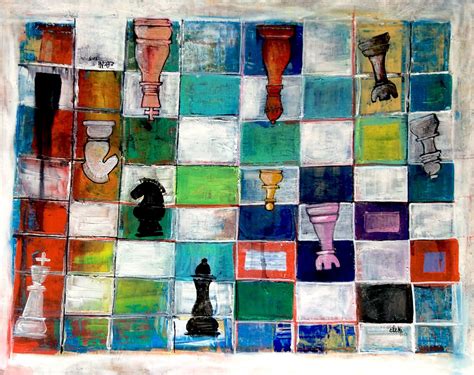 Checkmate Painting Geometric Painting Painting Art