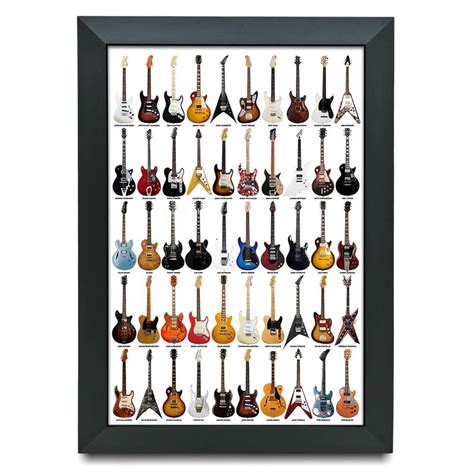 Quadro decorativoA3 GUITARRA ROCK GUITARRISTA COLEÇÃO Elo7