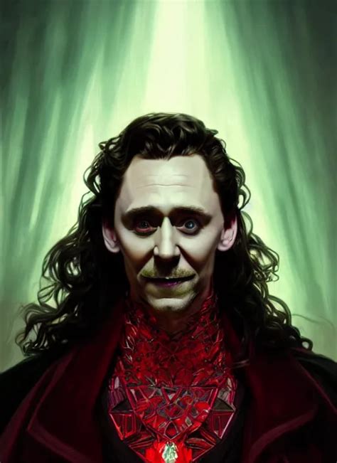 Portrait Of Tom Hiddleston As A Vampire Lord Crimson Stable