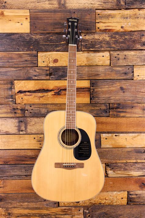 Mitchell D120 Dreadnought Acoustic Guitar Natural Damaged Ebay