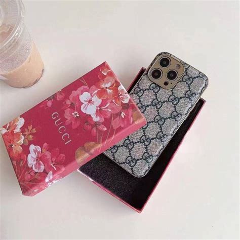 Leather Gucci Iphone 14 Case Iphone 14 Pro Max 13 12 11 Electroplated