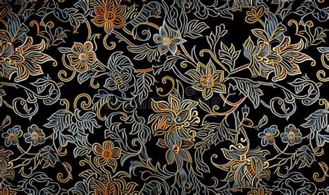 Abstract Painted Fabric Pattern. Traditional Balinese Motifs Stock Illustration - Illustration ...