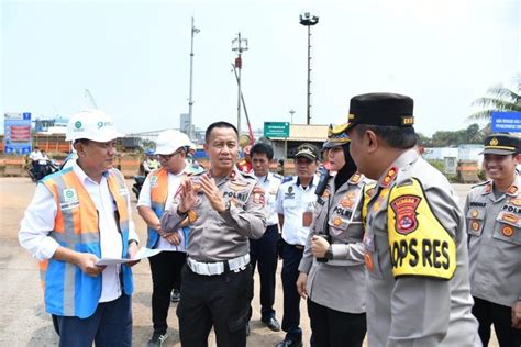 Jelang Nataru 2024 Korlantas Polri Tinjau Jalur Di Pelabuhan Merak Dan