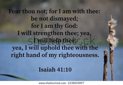 Isaiah 4110 Bible Verse King James Stock Photo 2238050897 Shutterstock