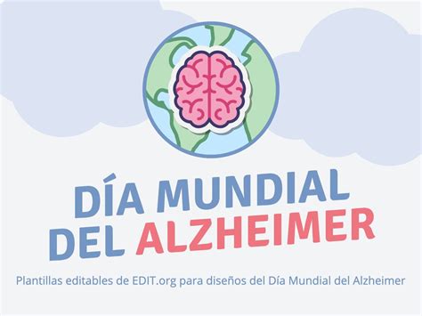 Dise Os Del D A Mundial Del Alzheimer Editables