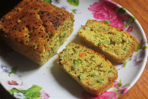 Savoury Semolina Cake Recipe - Tea Time Spicy Sooji Cake Recipe