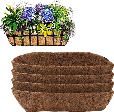 Buy 24 Inch Trough Coco Replacement Liners Pre Formed Replacement Coconut Fiber Liner Natural