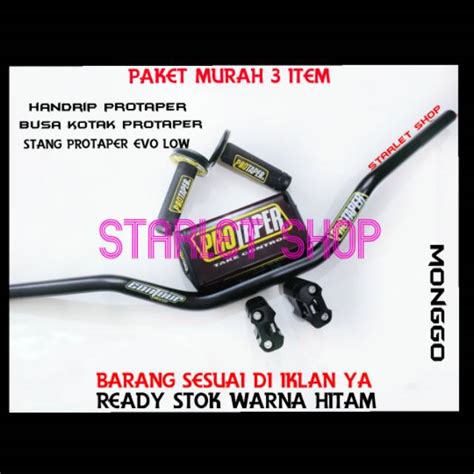 Jual PAKET 3 ITEM STANG FATBAR PROTAPER EVO GRIP PROTAPER BUSA KOTAK