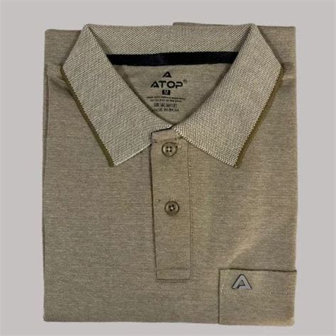 Plain Men Olive Green Polo Polyester Cotton T Shirt At Rs Piece In