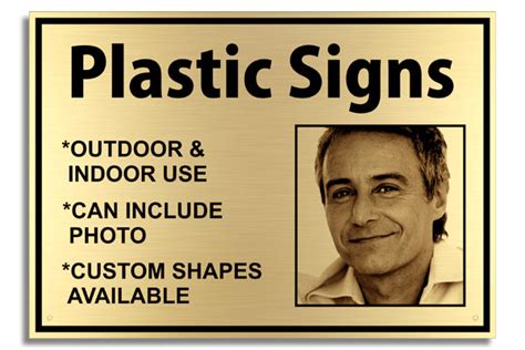 Engraved Plastic Signs Exterior or Interior