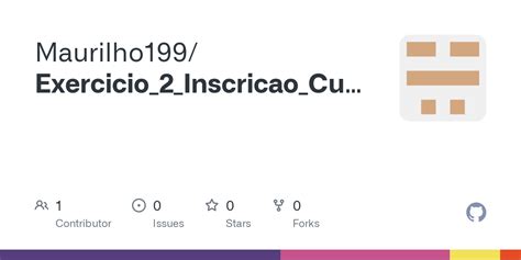 Github Maurilho Exercicio Inscricao Curso